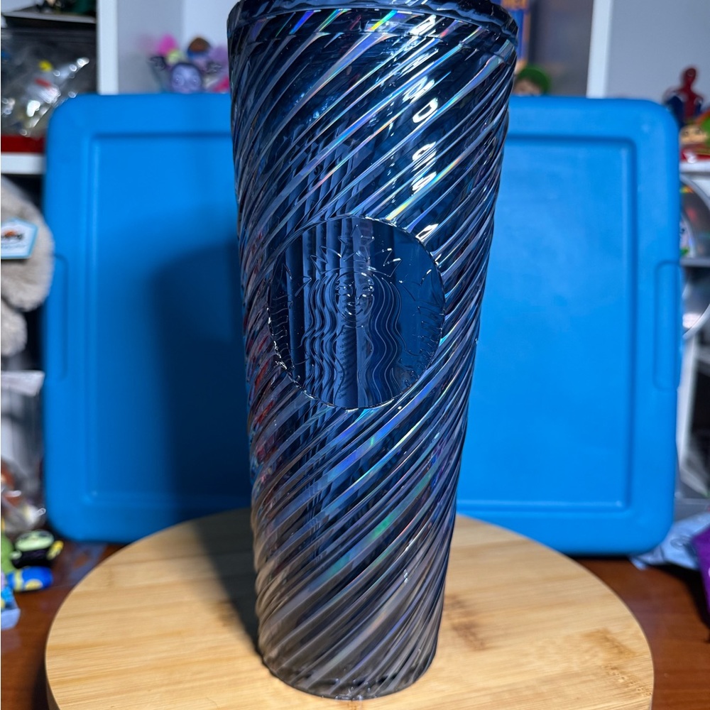 Fantasia Sorcerer Mickey-Starbucks Iridescent Deep Blue Spiral